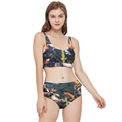 Koi Pond 3d Fish Frilly Bikini Set by Grandong