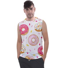 Vector Donut Seamless Pattern Men s Regular Tank Top by Grandong