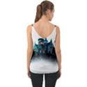 Blue Castle Halloween Horror Haunted House Chiffon Cami View2