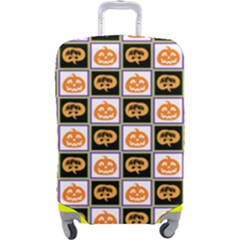 Chess Halloween Pattern Luggage Cover (large) by Ndabl3x