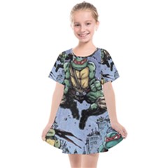 Teenage Mutant Ninja Turtles Comics Kids  Smock Dress by Sarkoni