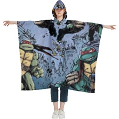 Teenage Mutant Ninja Turtles Comics Women s Hooded Rain Ponchos by Sarkoni