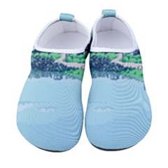 Japanese Themed Pixel Art The Urban And Rural Side Of Japan Women s Sock-style Water Shoes by Sarkoni