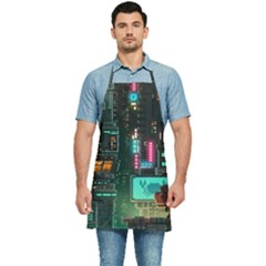 Video Game Pixel Art Kitchen Apron by Sarkoni