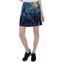 Hogwarts Starry Night Van Gogh Tennis Skirt View1