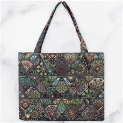 Digital Art Triangle Pattern Texture Mosaic Mini Tote Bag by Grandong