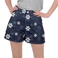 Flower Pattern Texture Women s Ripstop Shorts by Grandong