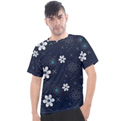 Flower Pattern Texture Men s Sport Top by Grandong