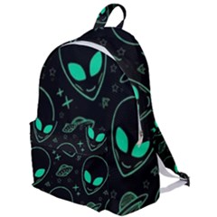 Alien Green Black Pattern The Plain Backpack by Ndabl3x