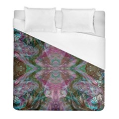 October Pour Blend  Duvet Cover (full/ Double Size) by kaleidomarblingart