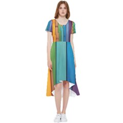 Rainbow High Low Boho Dress by zappwaits