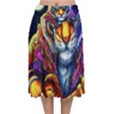 Tiger Rockingstar Velvet Flared Midi Skirt View1