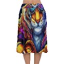 Tiger Rockingstar Velvet Flared Midi Skirt View2