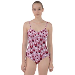 Christmas Santa Pattern Sweetheart Tankini Set by Grandong