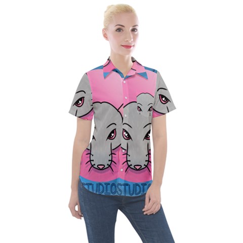 Rad Rat Studios Logo Women s Short Sleeve Pocket Shirt by radratstudios