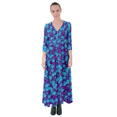 Flowers And Bloom In Perfect Lovely Harmony Button Up Maxi Dress by pepitasart