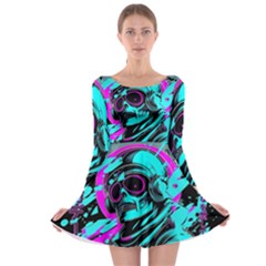 Aesthetic Art  Long Sleeve Skater Dress by Internationalstore