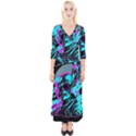 Aesthetic art  Quarter Sleeve Wrap Maxi Dress View1