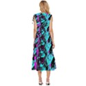 Aesthetic art  V-Neck Drawstring Shoulder Sleeveless Maxi Dress View4