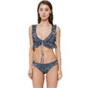 Ceramics Broken  Low Cut Ruffle Edge Bikini Set View1