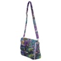 Abstract Blossoms  Shoulder Bag with Back Zipper View2