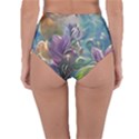 Abstract Blossoms  Reversible High-Waist Bikini Bottoms View2