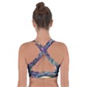 Abstract Blossoms  Cross Back Sports Bra View2