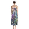 Abstract Blossoms  Button Up Chiffon Maxi Dress View2