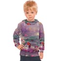 Abstract Flowers  Kids  Hooded Pullover View1