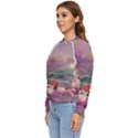 Abstract Flowers  Women s Long Sleeve Raglan T-Shirt View2