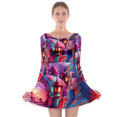 Fantasy Arts  Long Sleeve Skater Dress by Internationalstore