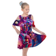 Fantasy Arts  Kids  Shoulder Cutout Chiffon Dress by Internationalstore