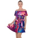 Fantasy Arts  Off Shoulder Velour Dress View1