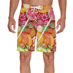 Aesthetic Candy Art Men s Beach Shorts by Internationalstore