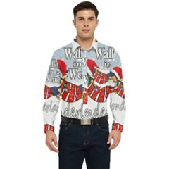 Weiner T- Shirt Walking In A Weiner Wonderland T- Shirt (1) Weiner T- Shirt Walking In A Weiner Wonderland T- Shirt Welder T- Shirt Funny Welder T- Shirt Men s Long Sleeve Pocket Shirt  by ZUXUMI