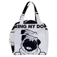 Black Pug Dog If I Cant Bring My Dog I T- Shirt Black Pug Dog If I Can t Bring My Dog I m Not Going Boxy Hand Bag by EnriqueJohnson