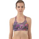 Floral Blossoms  Back Web Sports Bra View1