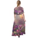 Floral Blossoms  Waist Tie Boho Maxi Dress View2