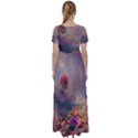 Floral Blossoms  High Waist Short Sleeve Maxi Dress View2