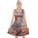 Floral Blossoms  Reversible Velvet Sleeveless Dress View1