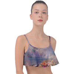 Floral Blossoms  Frill Bikini Top by Internationalstore