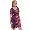 Fantasy  Kids  Short Sleeve Tiered Mini Dress View3