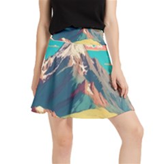 Mountain Mount Fuji Waistband Skirt by Pakjumat