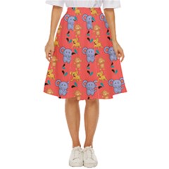 Elephant Monkey Dog Cartoon Classic Short Skirt by Pakjumat