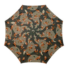 Fox Pattern Golf Umbrellas by Pakjumat