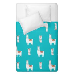 Lama Alpaca Animal Pattern Design Duvet Cover Double Side (single Size) by Pakjumat