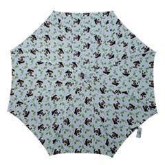 Animal Panda Bamboo Seamless Pattern Hook Handle Umbrellas (small) by Pakjumat