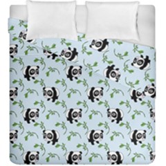 Animal Panda Bamboo Seamless Pattern Duvet Cover Double Side (king Size) by Pakjumat