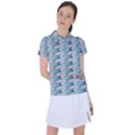 Fishes Pattern Background Theme Women s Polo T-Shirt View1