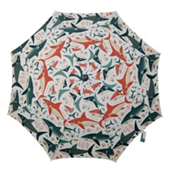 Fish Shark Animal Pattern Hook Handle Umbrellas (medium) by Pakjumat